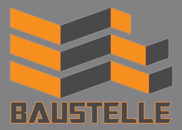 Made a new logo for Baustelle OÜ building company🙌. “Orange is the new grey”, grey background is made for testing a fitting for their grey colored work van🚐.